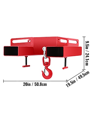 Nostokoukun mitat ja rakenne