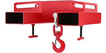 Trukin nostokoukku käytössä