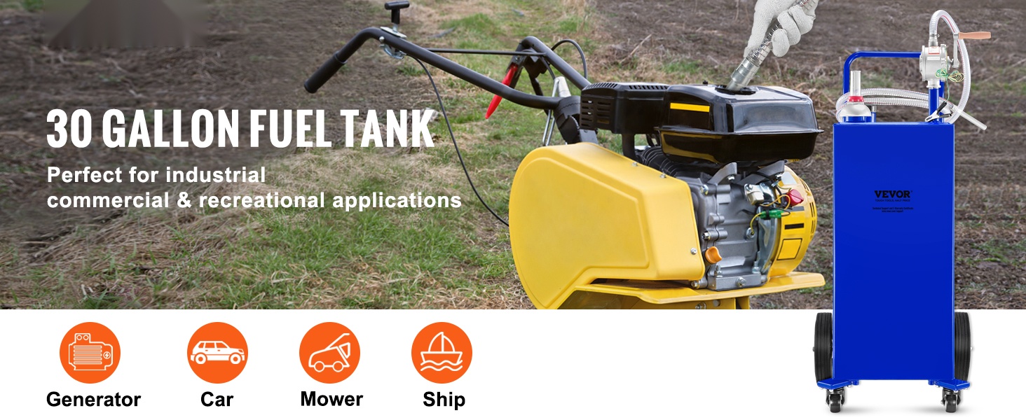 Polttoainesäiliö 16 gallonan kapasiteetilla