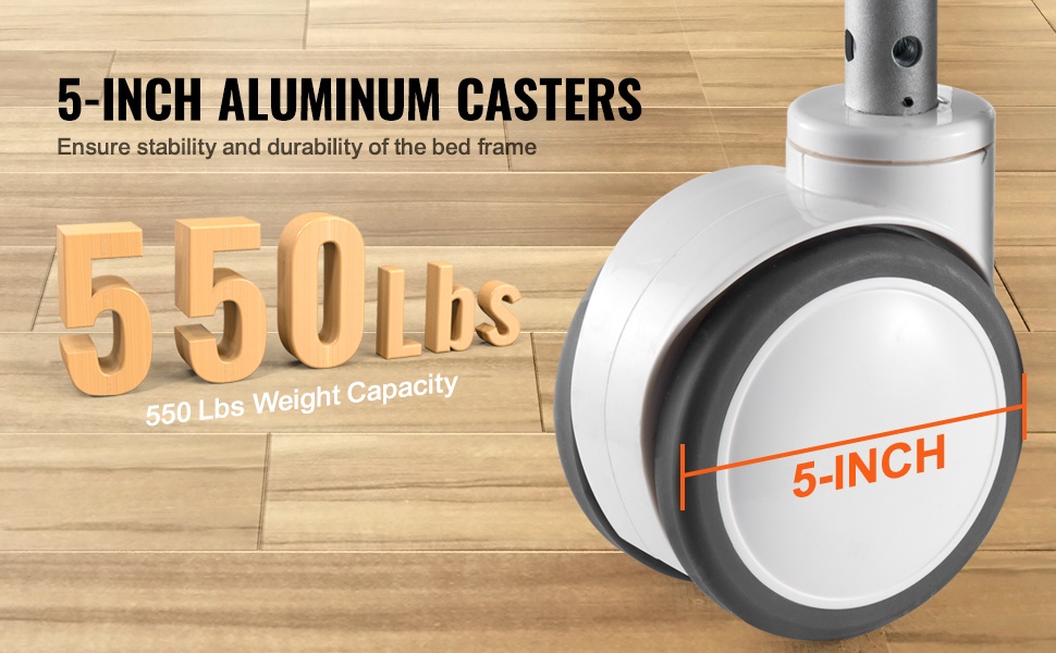 Lukittavat pyörät sairaalasängyssä