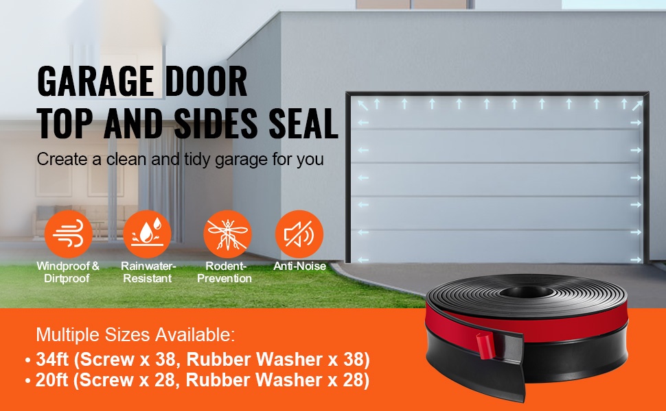 Autotallin oven ylä- ja sivutiiviste rullalla