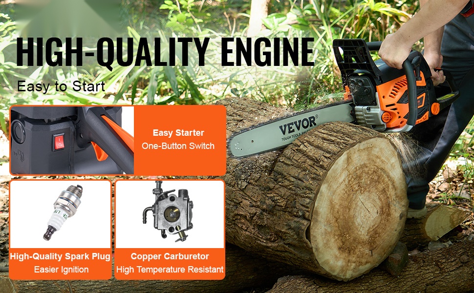 Bensiiniketjusaha helppo käynnistys