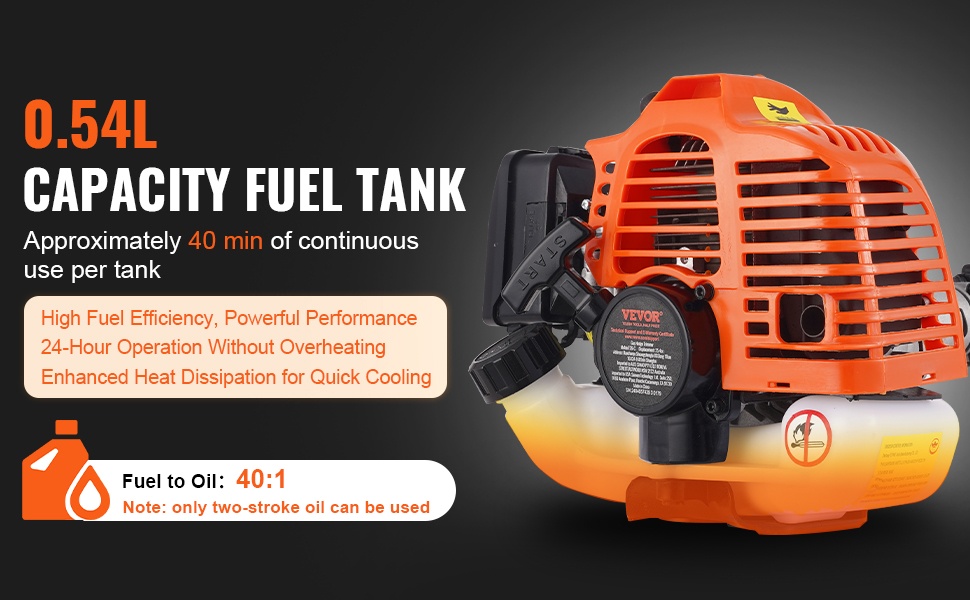 Polttoainesäiliö ja käyttöaika