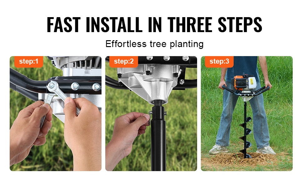 Tärinää vaimentava kahva ja hätäseiskytkin