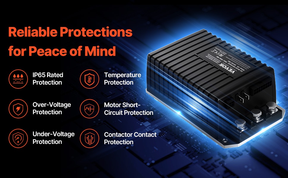 Golf-kärryn säätimen suojaustoiminnot