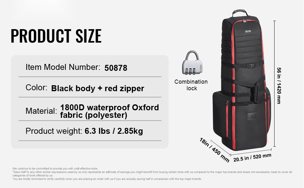 Golf-matkalaukun yksityiskohtia