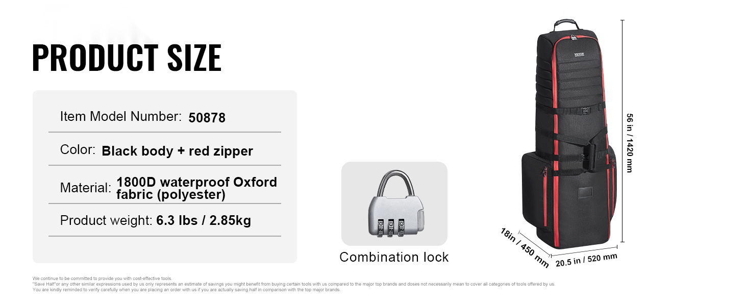 Golfmatkalaukun yksityiskohdat