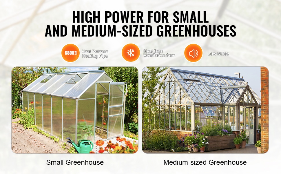 Kasvihuonelämmitin kasvihuoneessa