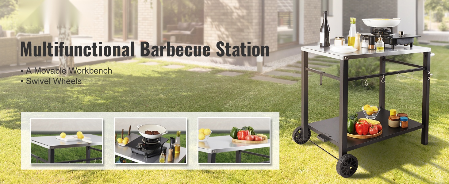 Ulkogrillauskärry edestä