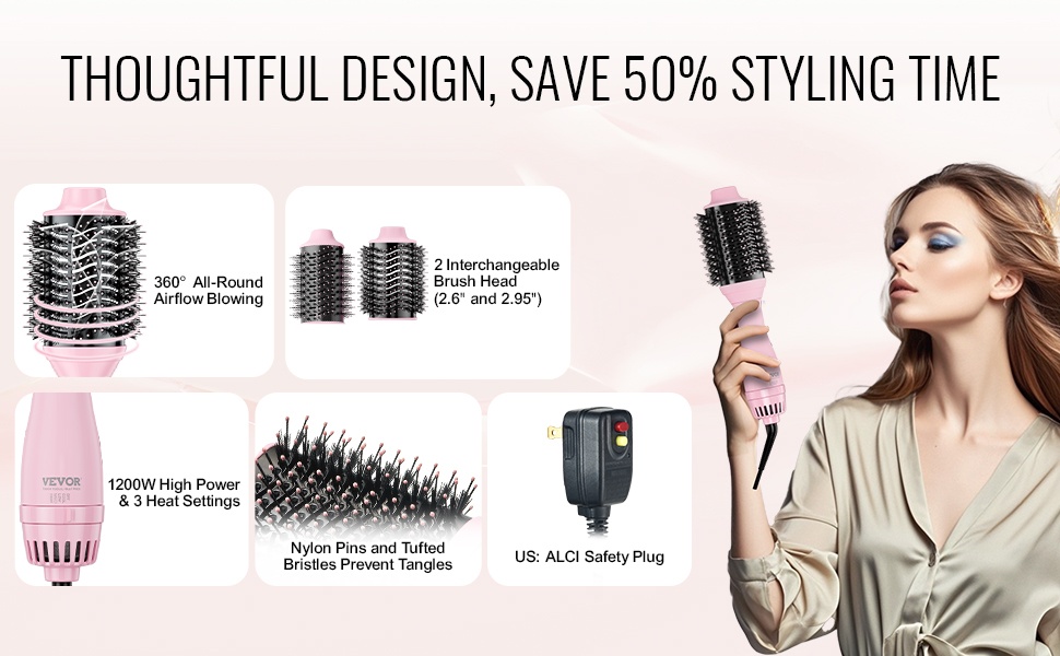 Ovaali harjapää nylonpiikeillä