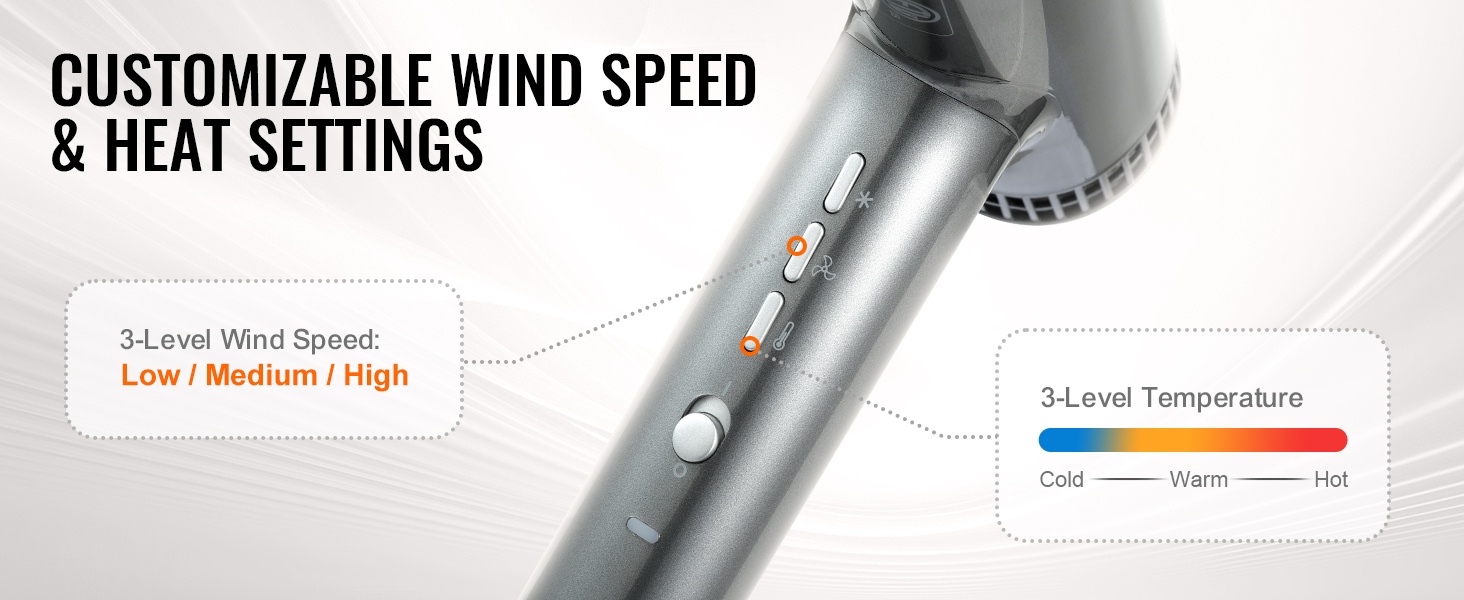 Lämpötila- ja nopeusasetukset