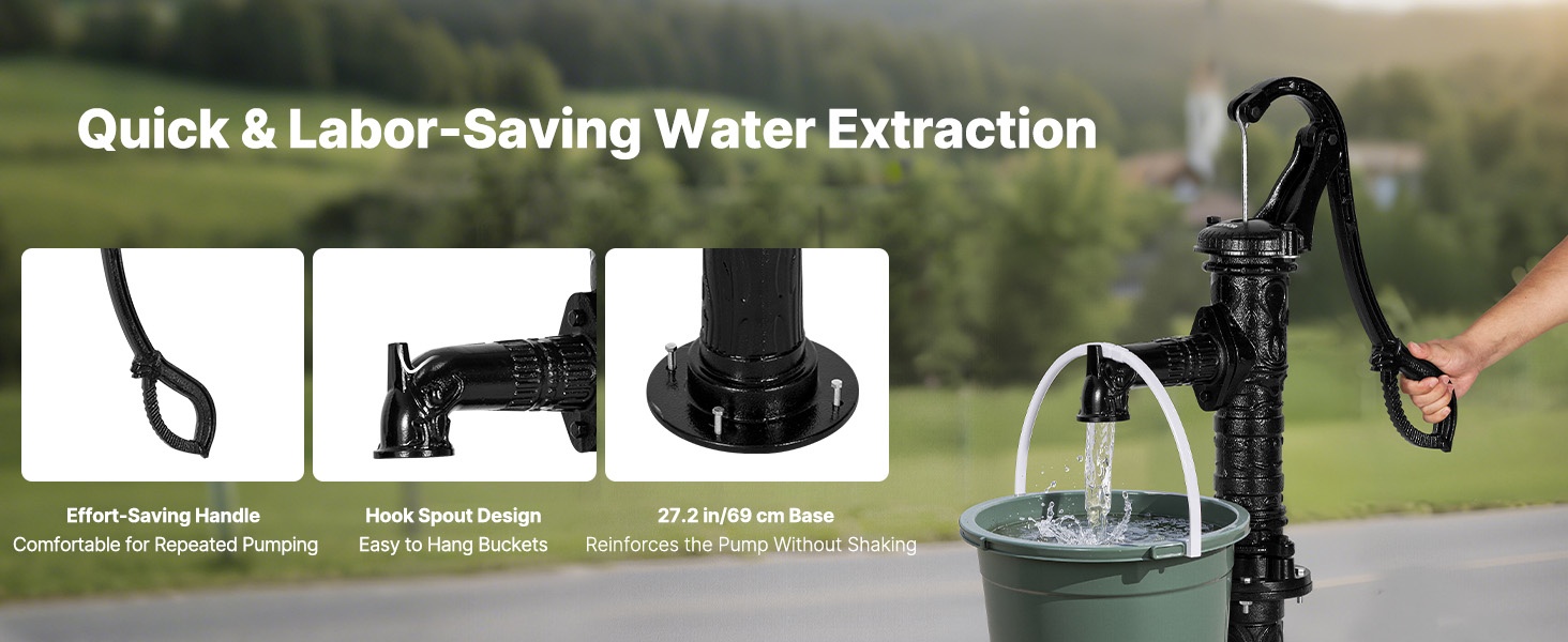 Ergonominen kahva ja koukkusuutin