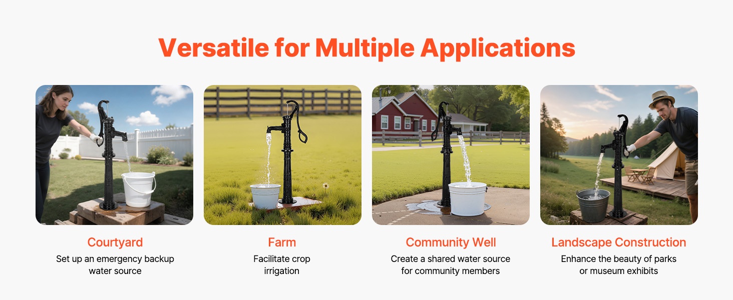 Pumppu puutarha- ja pihaympäristössä