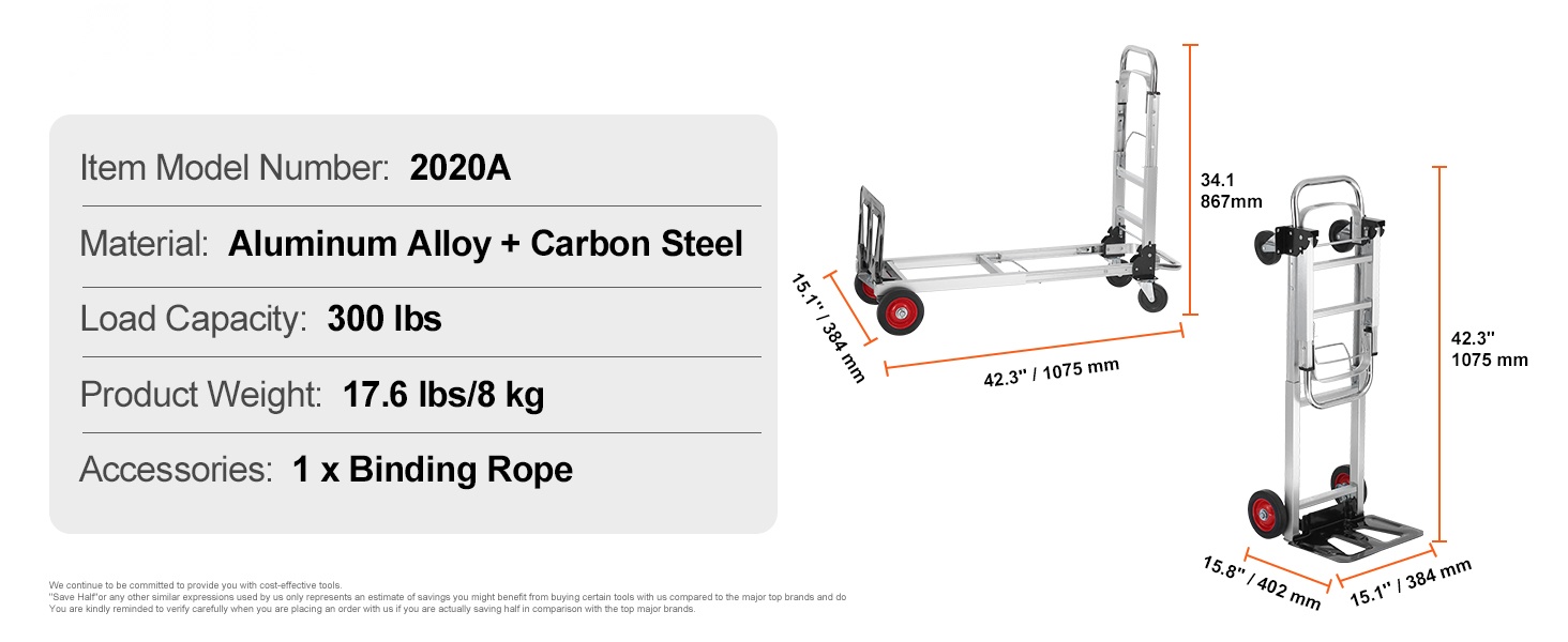 Käsikärryn mitat ja rakenne