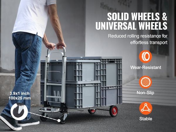 Käsikärryn säilytys taitettuna