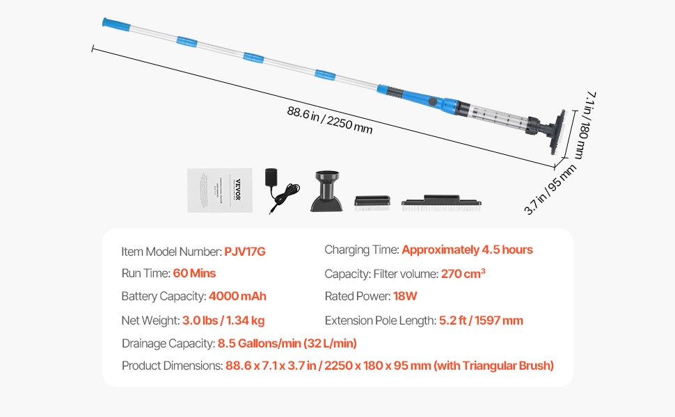 Altaan imuri ja tarvikkeet