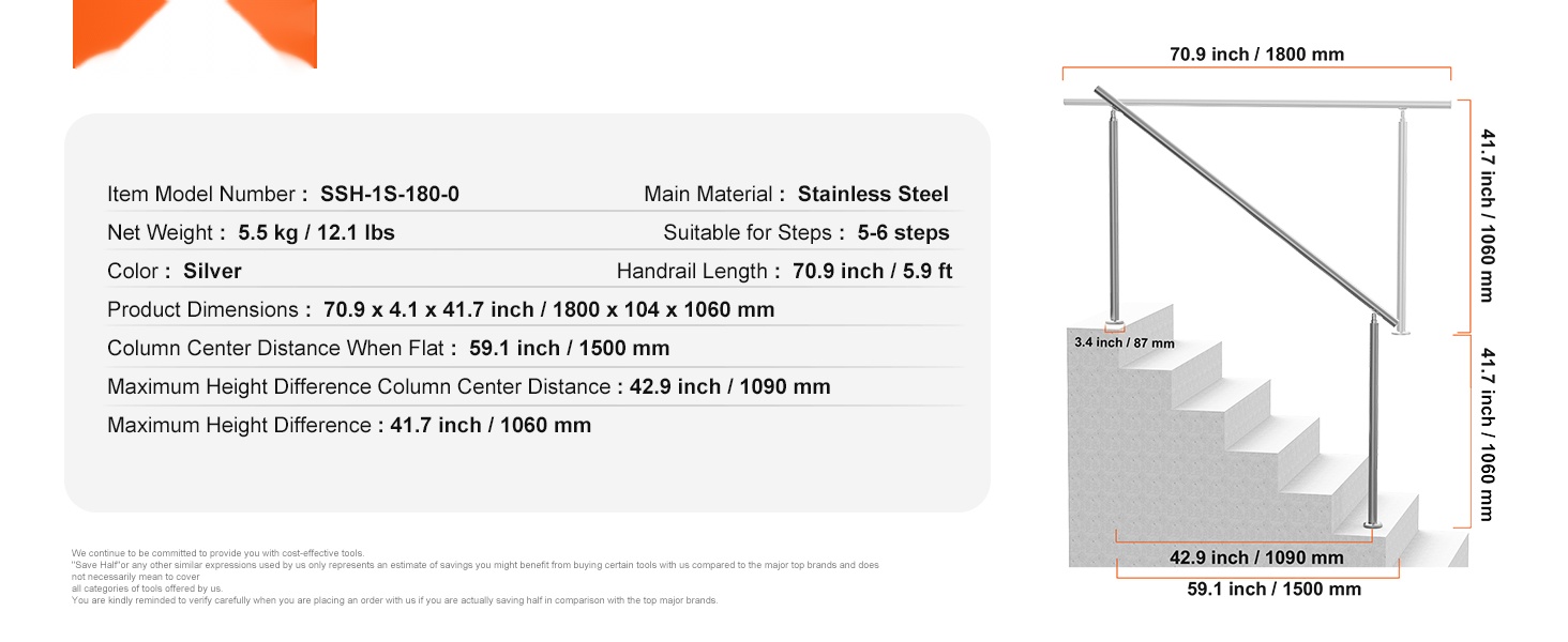 Porraskaide valmiiksi asennettuna