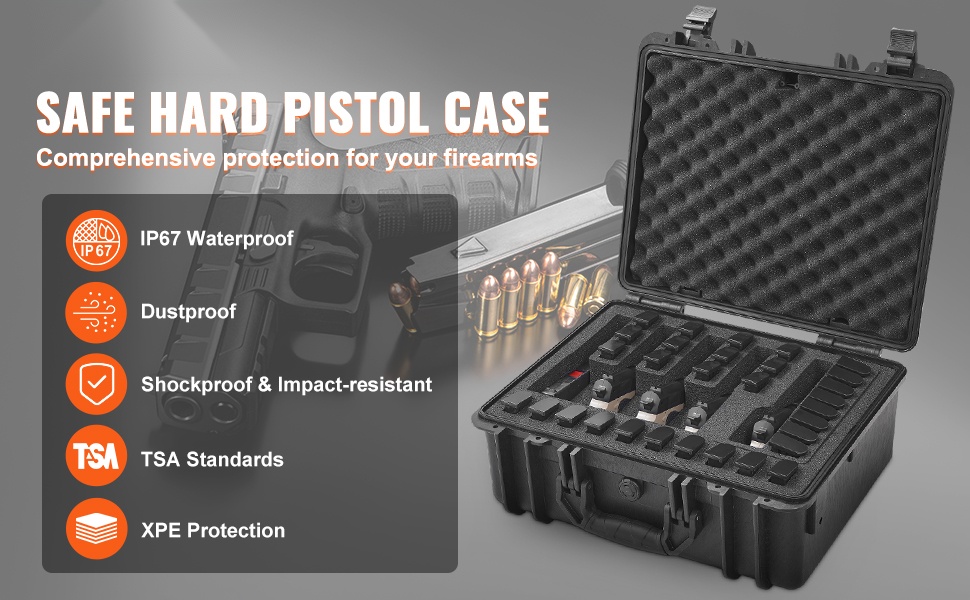 Kova pistoolilaukku IP71