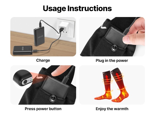 Lämmitettävien sukkien hoito ja pesu