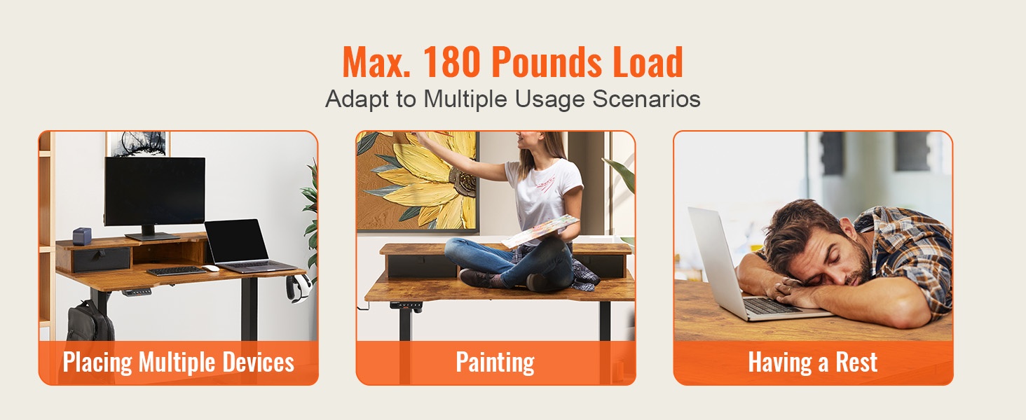 Sähköpöydän kantavuus ja käyttö eri tilanteissa