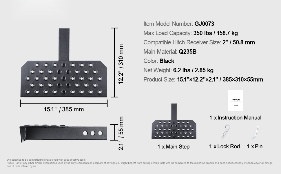 Koukkuaskelma ajoneuvon takana