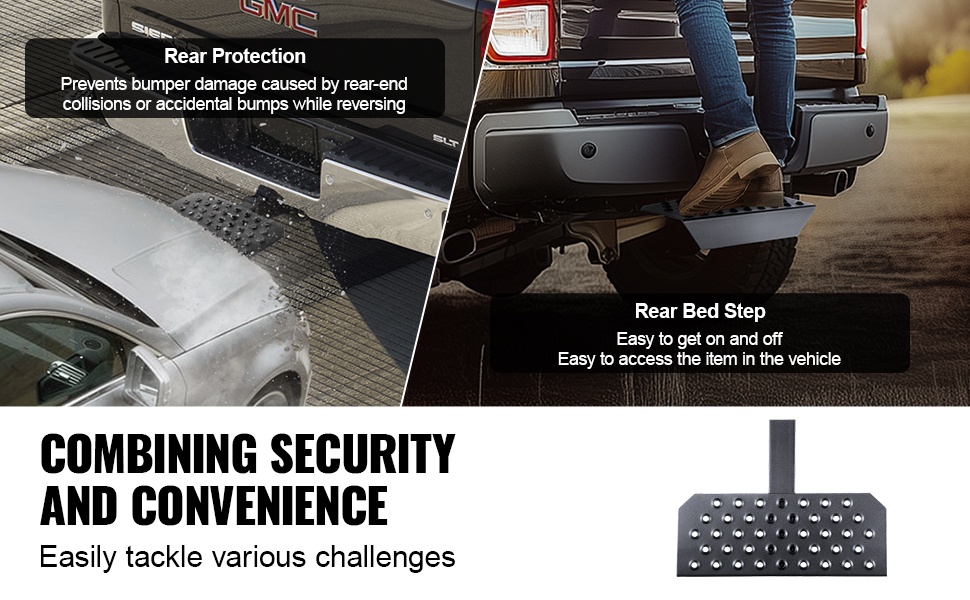 Koukkuaskelman antama takapuskurin suoja