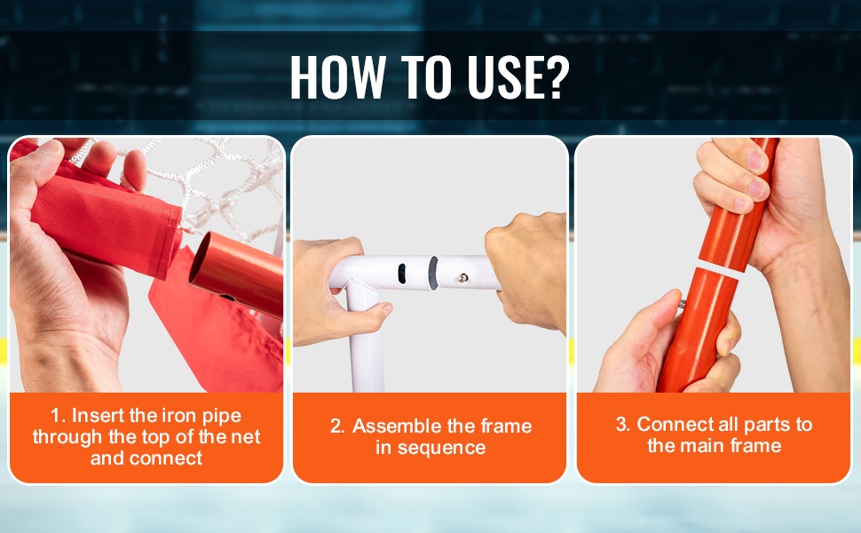 Helposti koottava hockey-maali