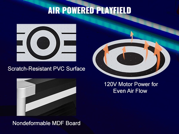 Kestävä PVC-pelipinta ja teräsjalat