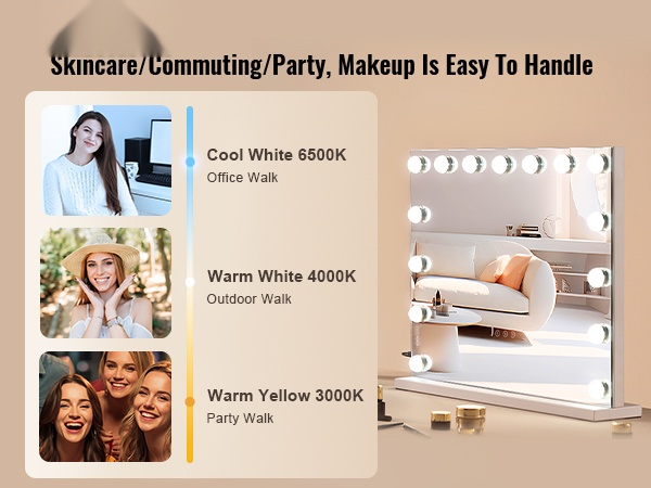 Meikkipeili pöytäkiinnityksellä