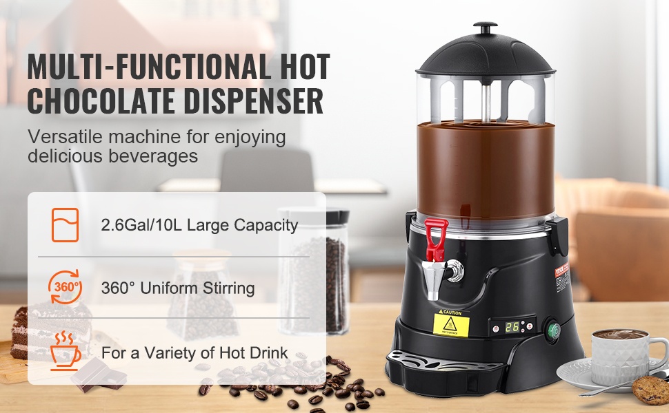 Kuumansuklaan annostelija yleiskuva