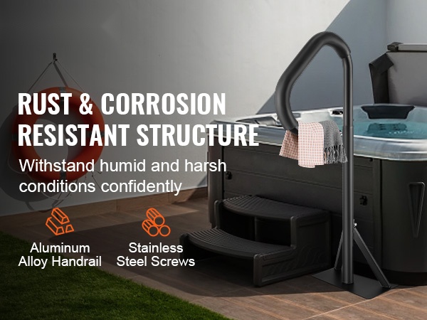 Kylpytynnyrin kaide alumiinirakenne