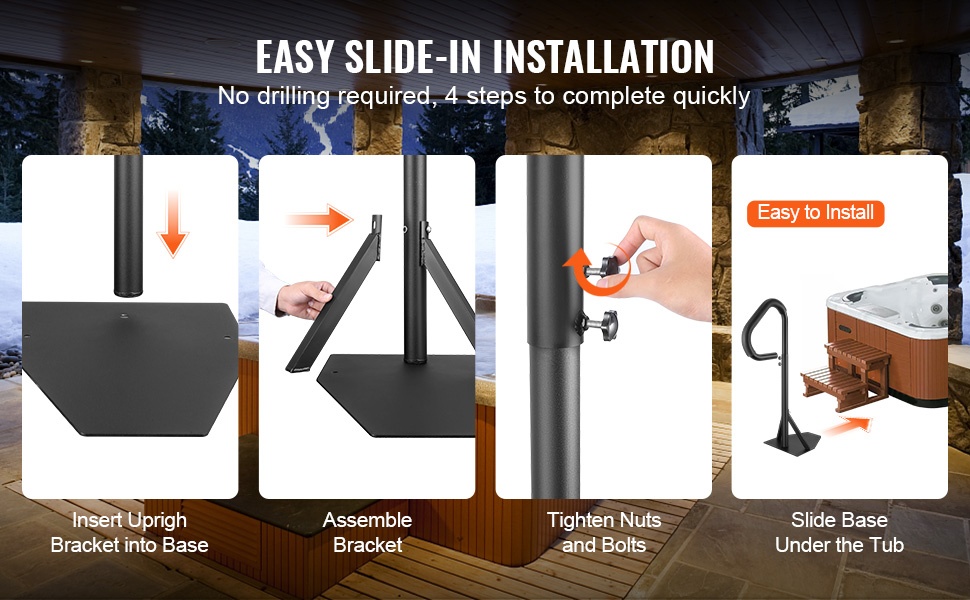 Liukuva aluslevy asennusta varten