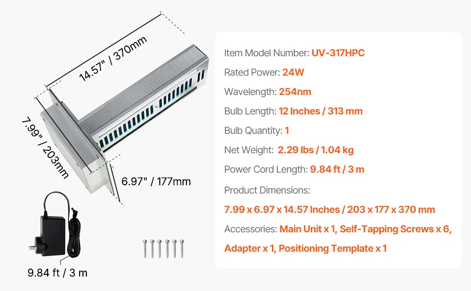 Ilmanpuhdistin ilmastointikanavaan