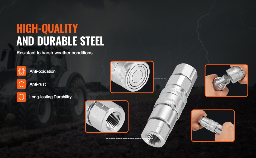 Hiiliteräksinen hydrauliliitin