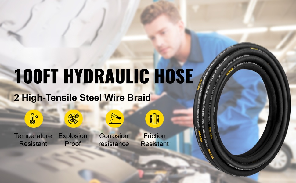 Hydrauliletku 328 ft