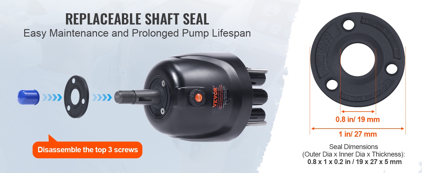 Hydraulisen ohjausjärjestelmän huollettava tiiviste