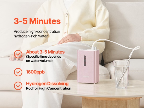 Vetypitoisen veden valmistus lähikuva