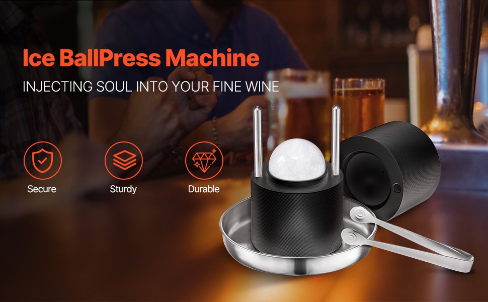 Jääpalloprässi pöydällä