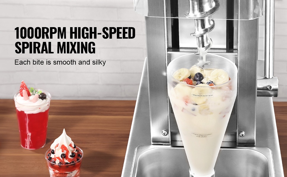 Jäätelösekoitin, 750W moottori