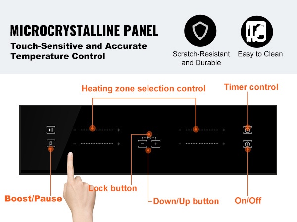 Kompakti keittolevy pienellä tasolla