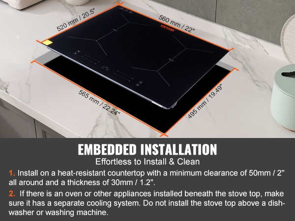 Turvallinen induktiokeittolevy ilman avoliekkejä