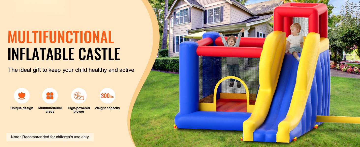 Puhallettava hyppylinna yleiskuva