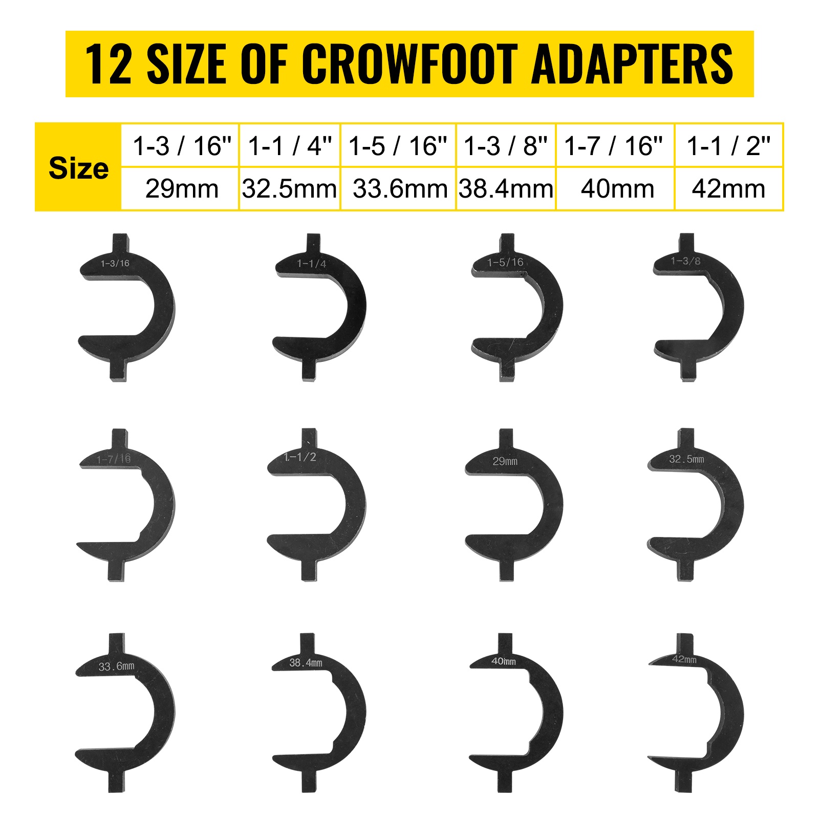 Crowfoot-adapterit