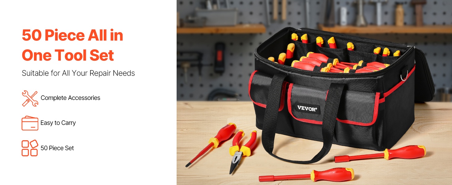 Eristetty ruuvimeisselisarja 50 osaa