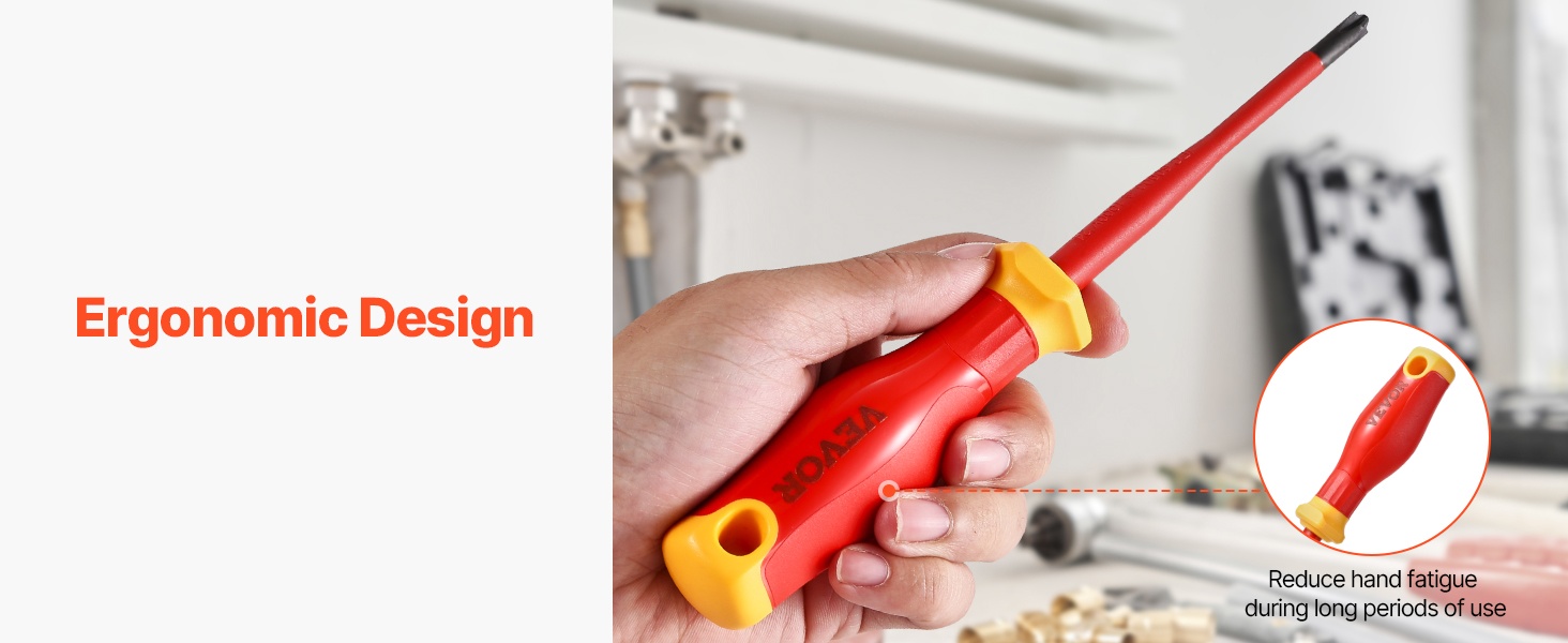 Ergonominen ruuvimeisselin kahva