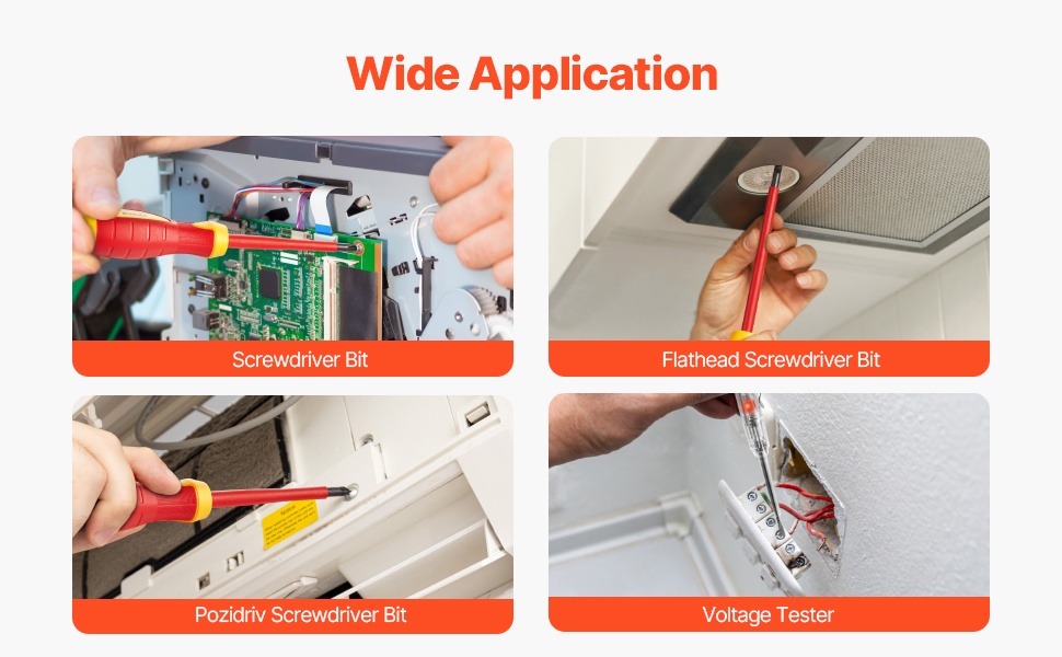 Monipuolinen ruuvimeisselisarja
