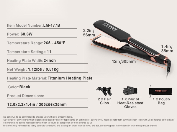 Hiusten suoristusrauta käytössä, mobiilinäkymä