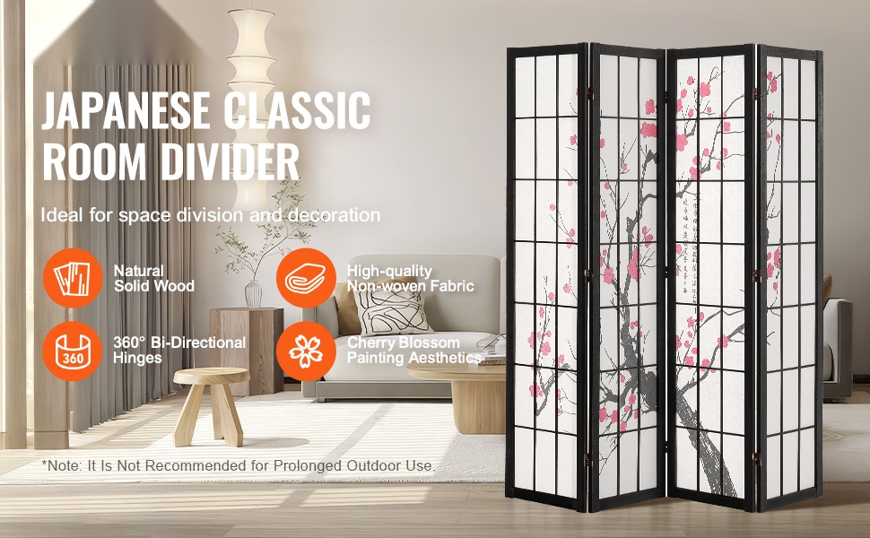 Japanilainen tilanjakaja, 3 paneelia