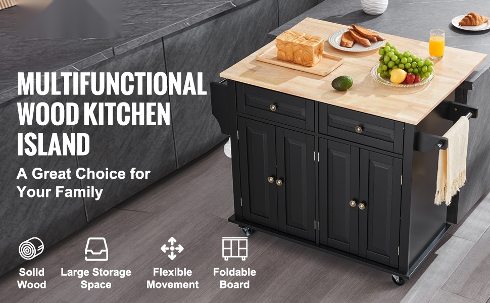 Keittiösaareke puutasolla ja säilytyksellä