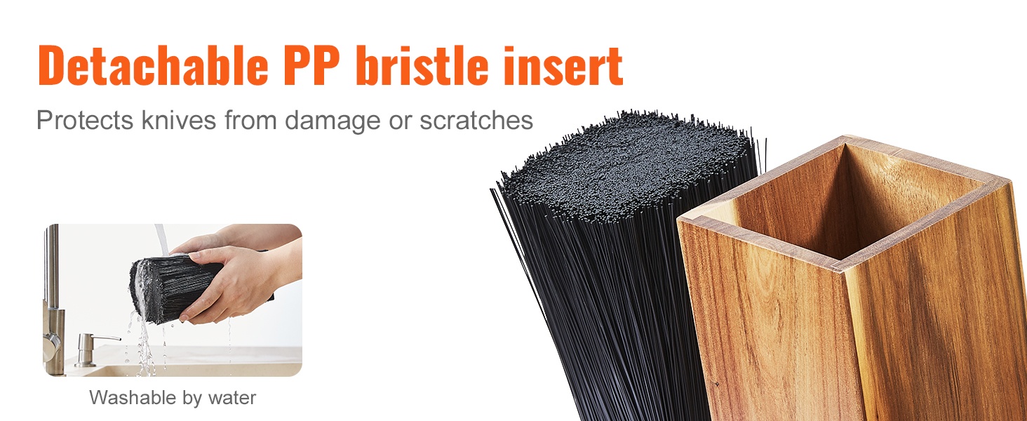 Irrotettava PP-harja veitsitelineessä